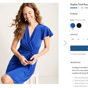 Tommy Bahama Sophia Twist Faux-Wrap Short Dress